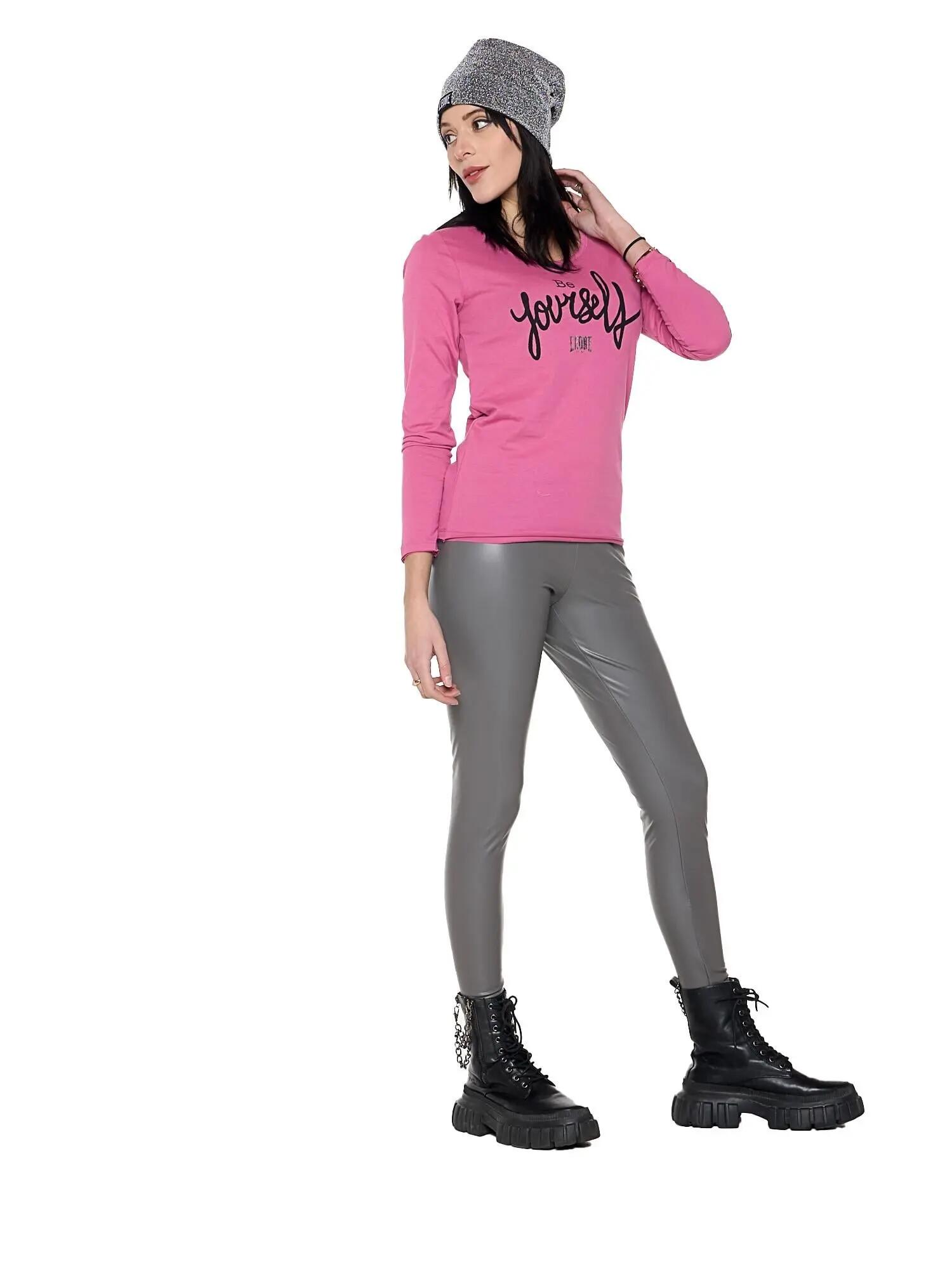 Camiseta de mujer de manga larga con estampado "Perla" 3/5