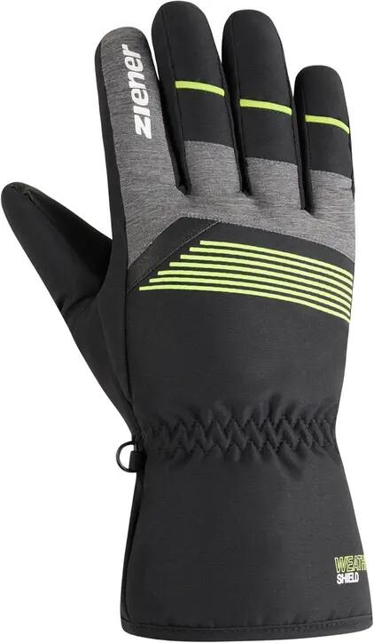 Rękawice Ziener Gevin black/lime rozm.  9 2/3