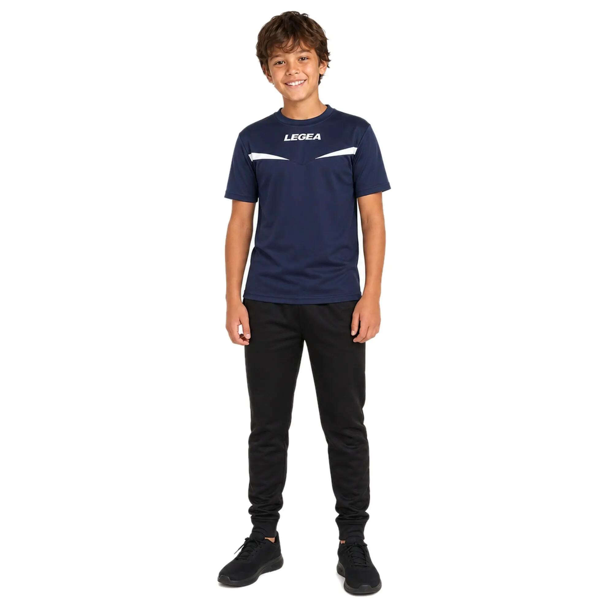 Camiseta de running Pristina MC respirável azul-branco Junior 4/10