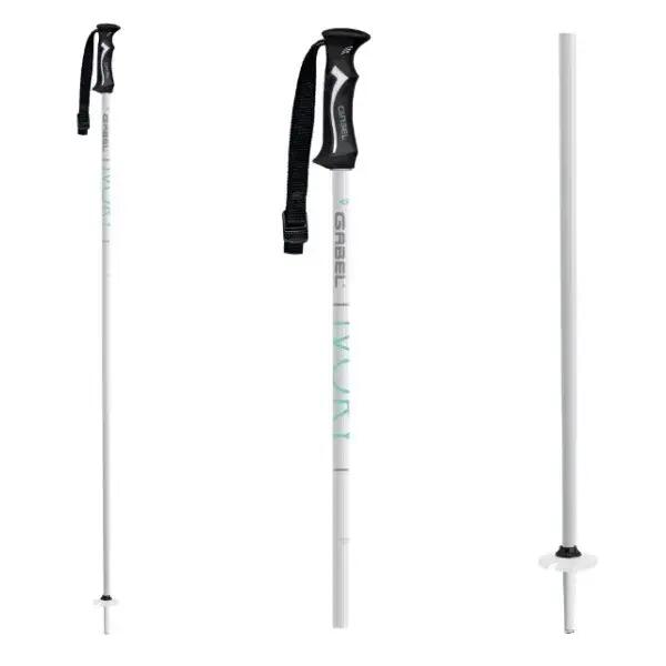 Kije narciarskie zjazdowe Gabel Ivory White/Aqua 115 cm 2/3