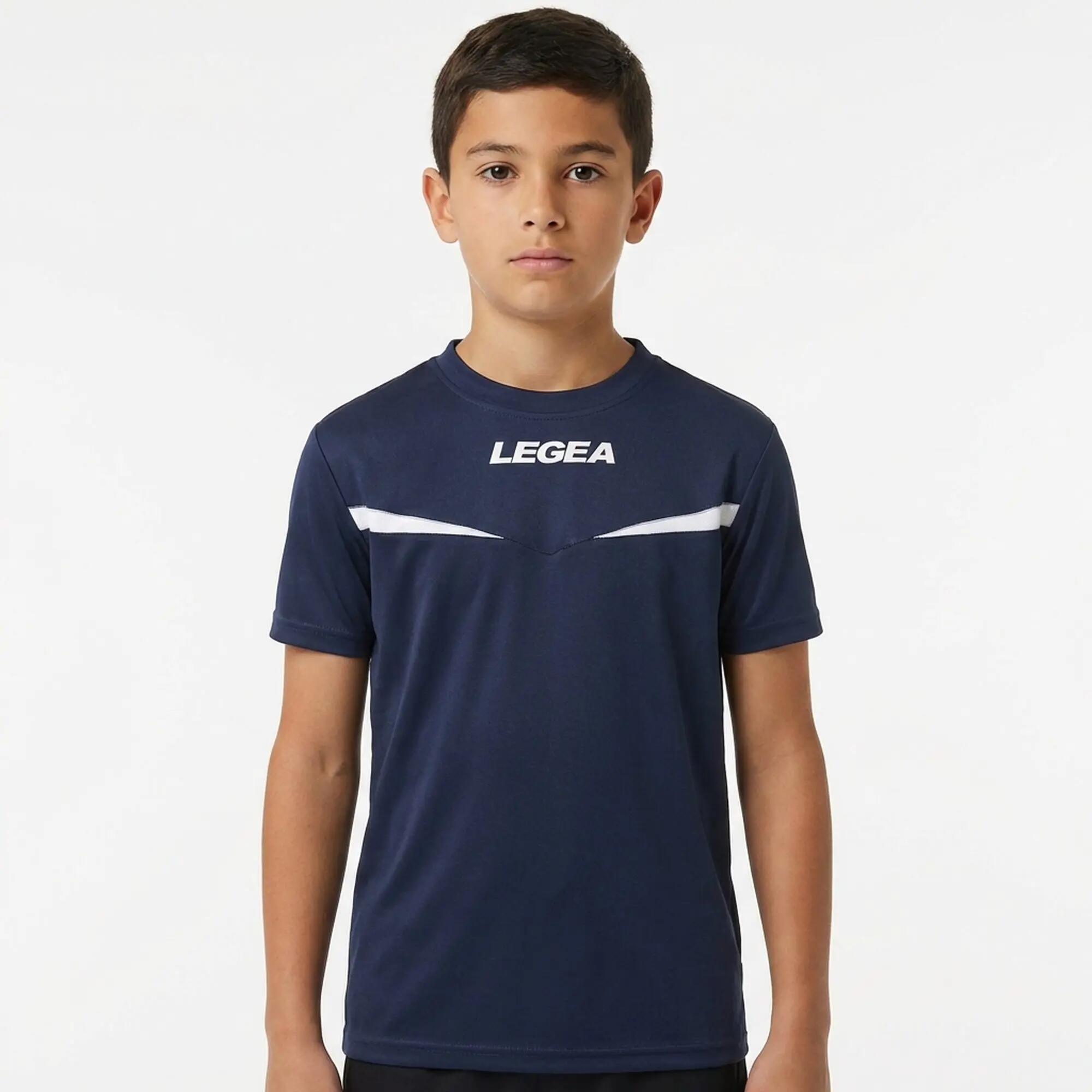 Camiseta de running Pristina MC respirável azul-branco Junior 3/10