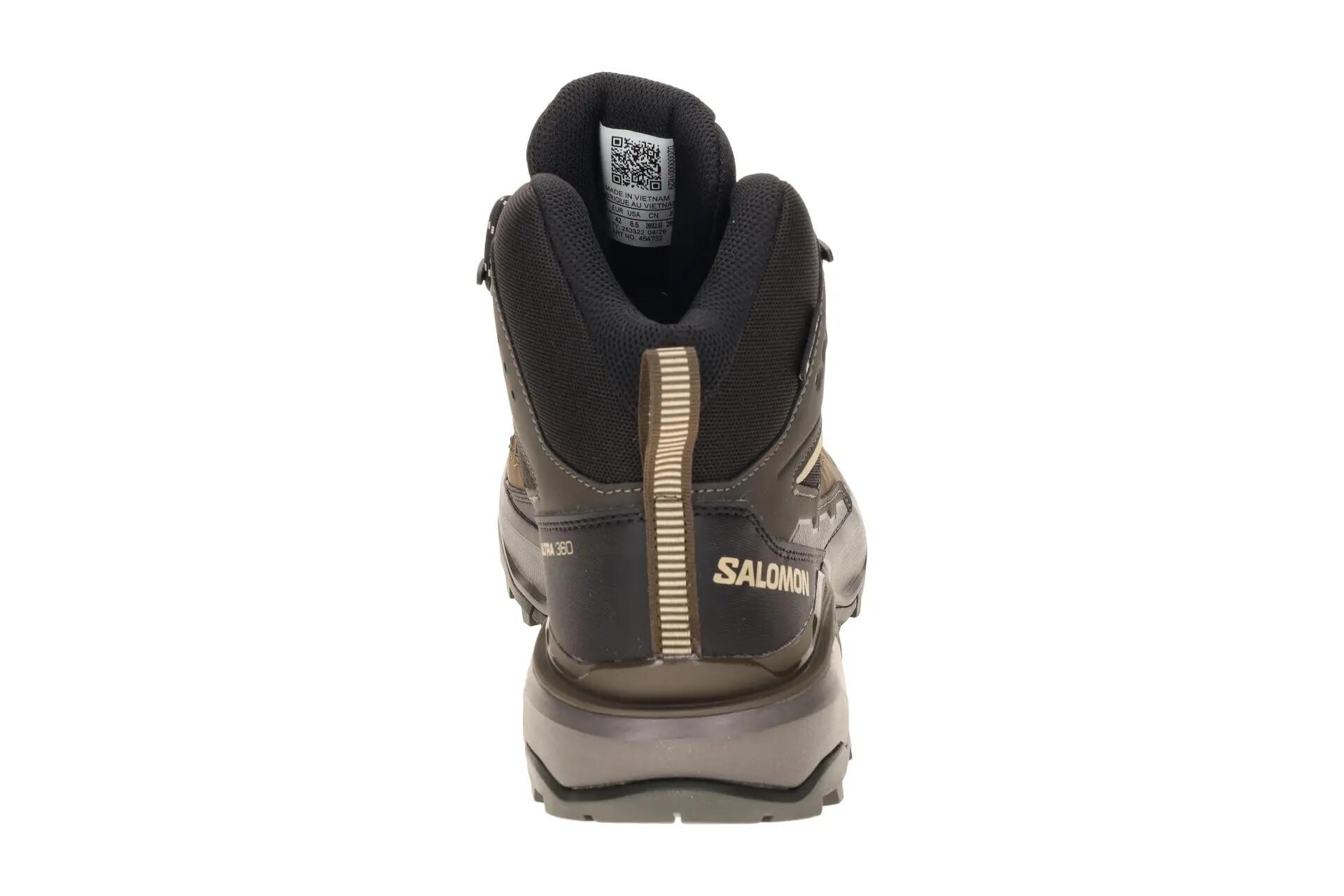 Salomon X Ultra 360 Edge Mid Schuhe schwarz braun GORE-TEX 5/7