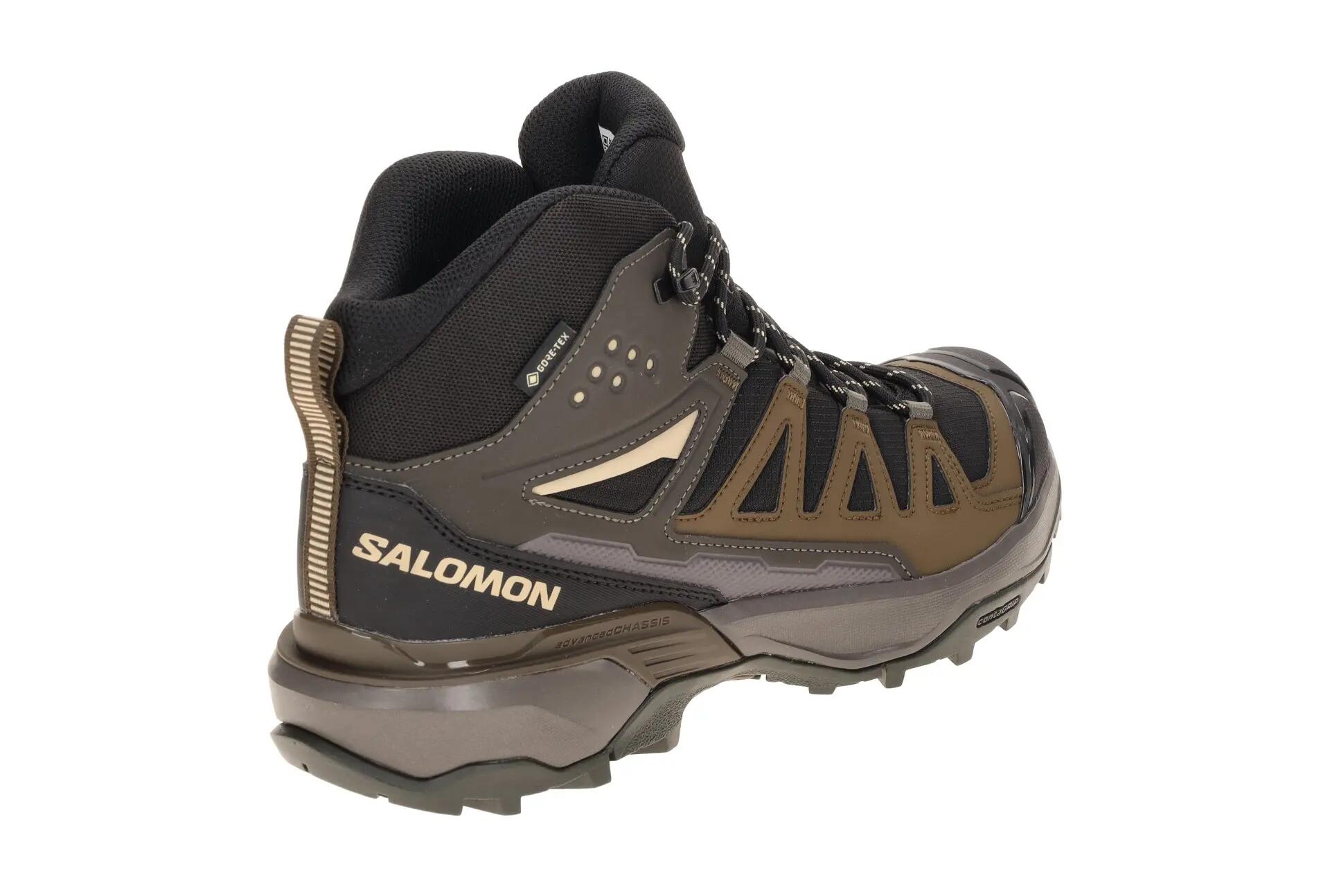 Salomon X Ultra 360 Edge Mid Schuhe schwarz braun GORE-TEX 4/7