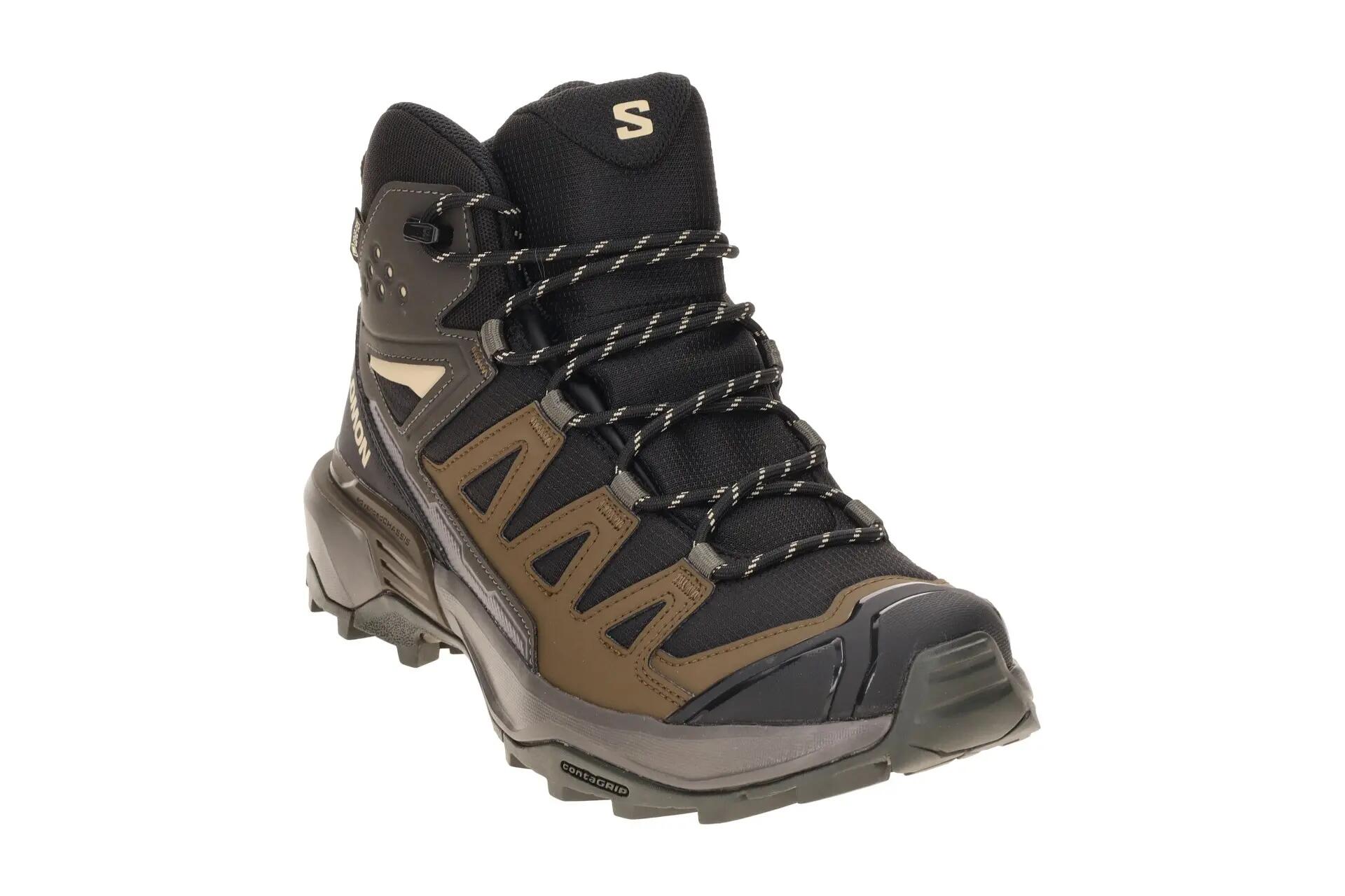 Salomon X Ultra 360 Edge Mid Schuhe schwarz braun GORE-TEX 3/7