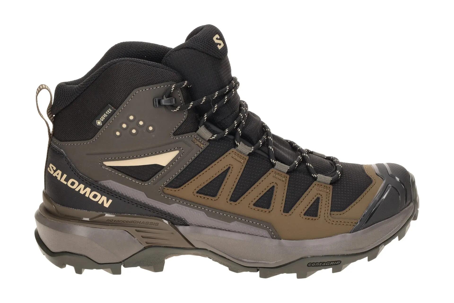 Salomon X Ultra 360 Edge Mid Schuhe schwarz braun GORE-TEX 2/7