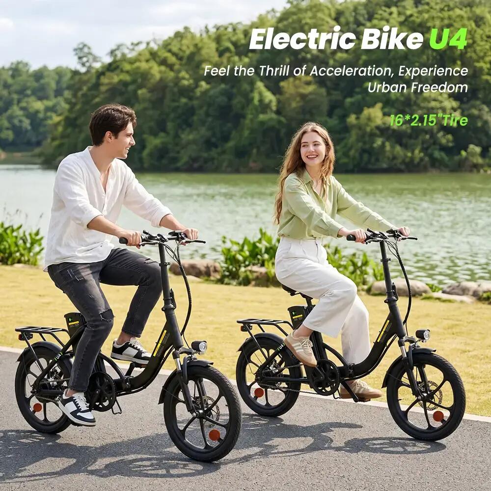U4 Adult Electric Bike,16x2.5" Tire,36V 10.4Ah Battery 14/15