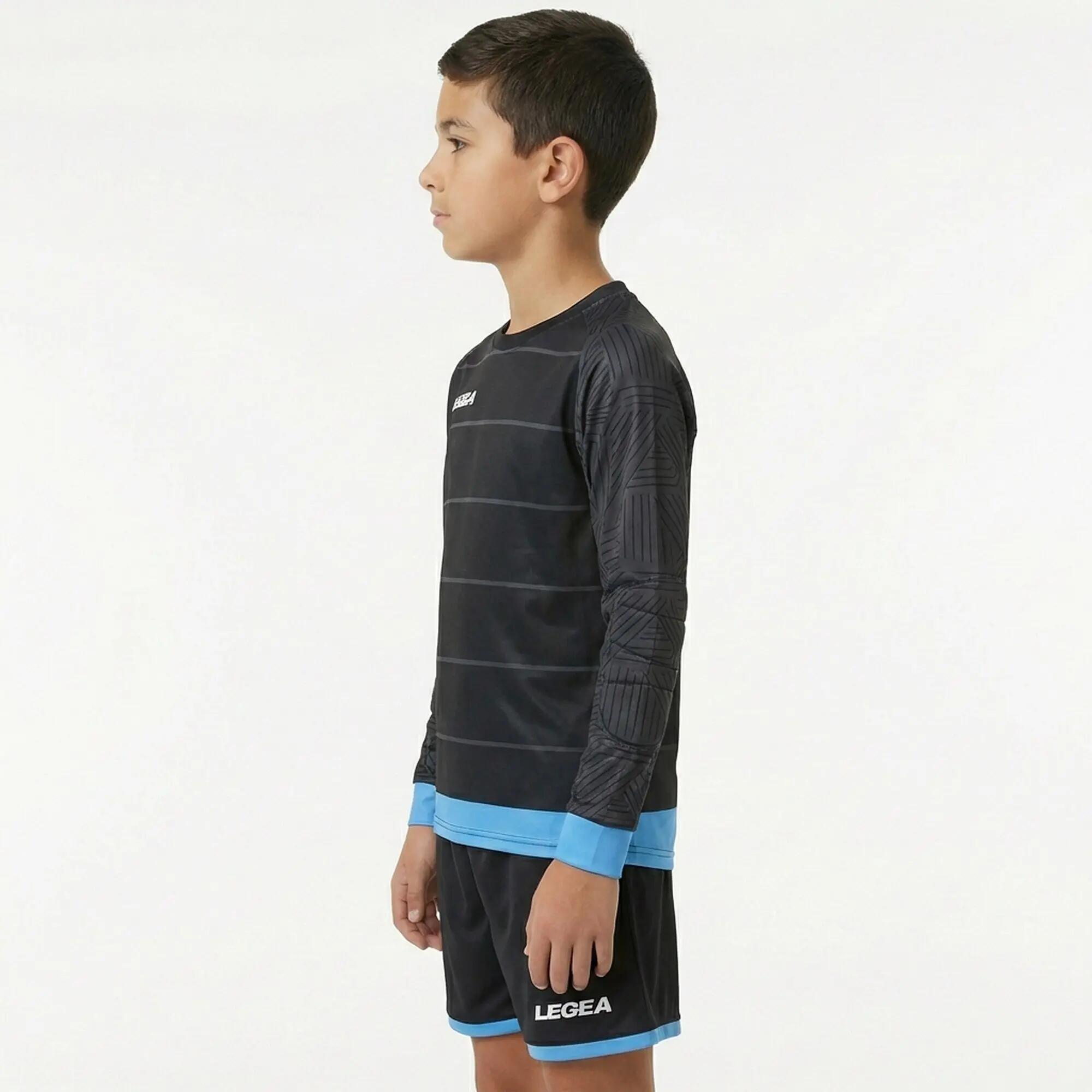 Kit Gardien Calderon Maillot et Pantalons Gris Foncé-Céleste Junior 3/6