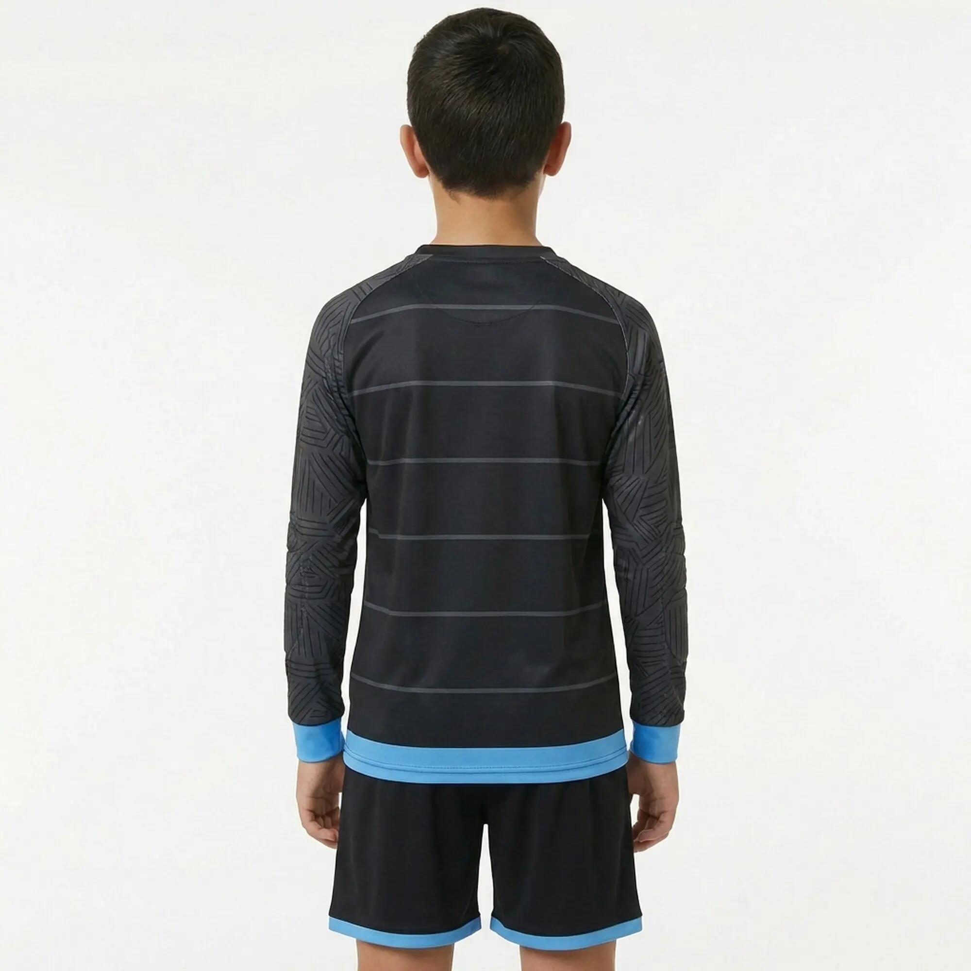 Kit Gardien Calderon Maillot et Pantalons Gris Foncé-Céleste Junior 2/6