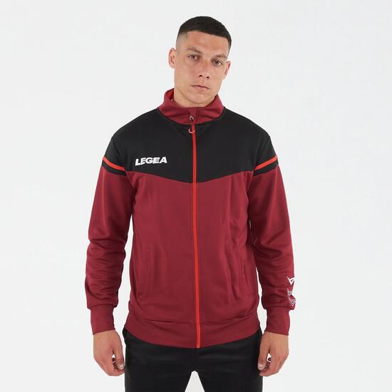 Homme Trekking Veste Légère 100% Polyester Grenat-Noir