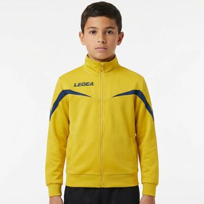 Ultralichte hardloopjack mosca geel-blauw