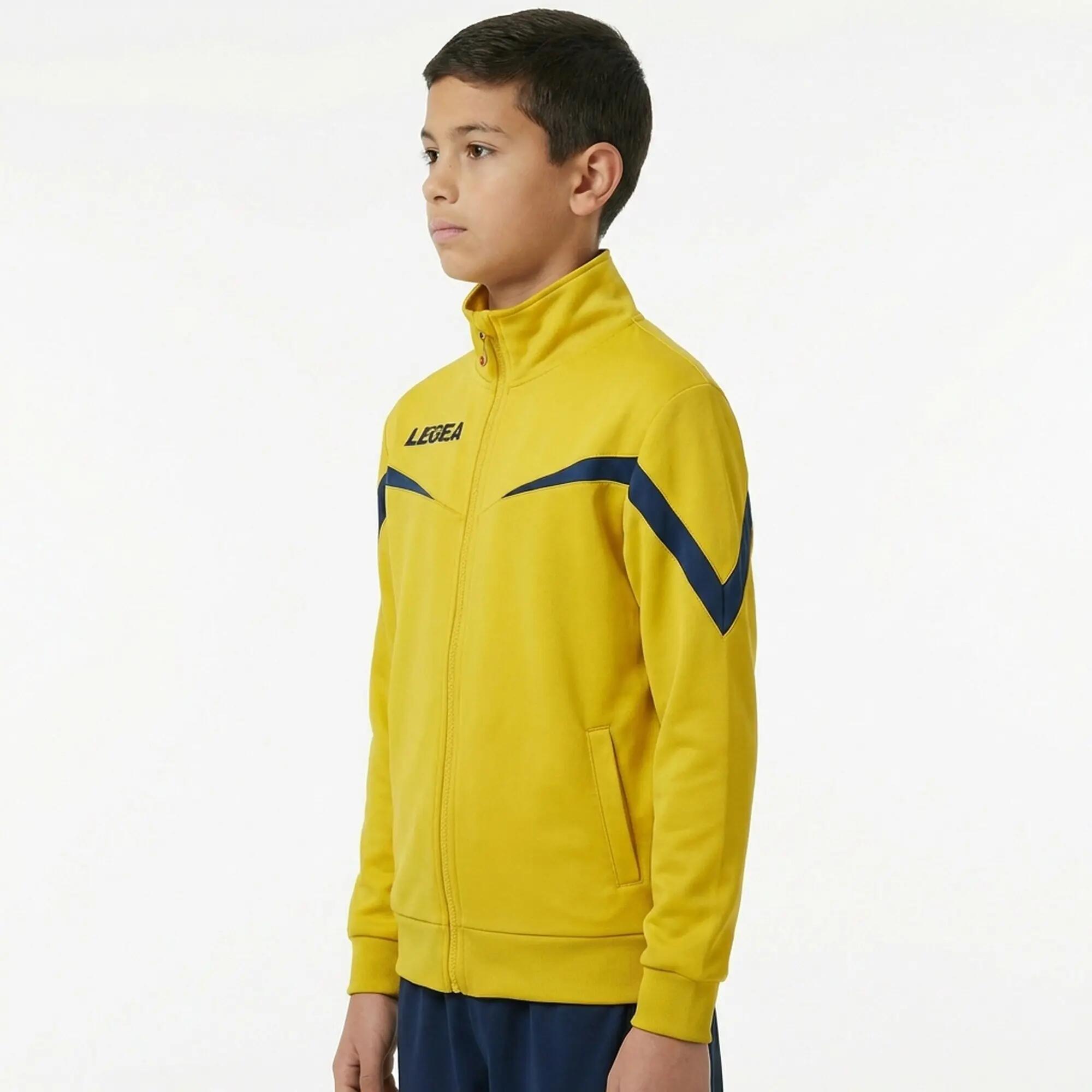 Ultraleichte Laufjacke Mosca gelb-blau 2/7