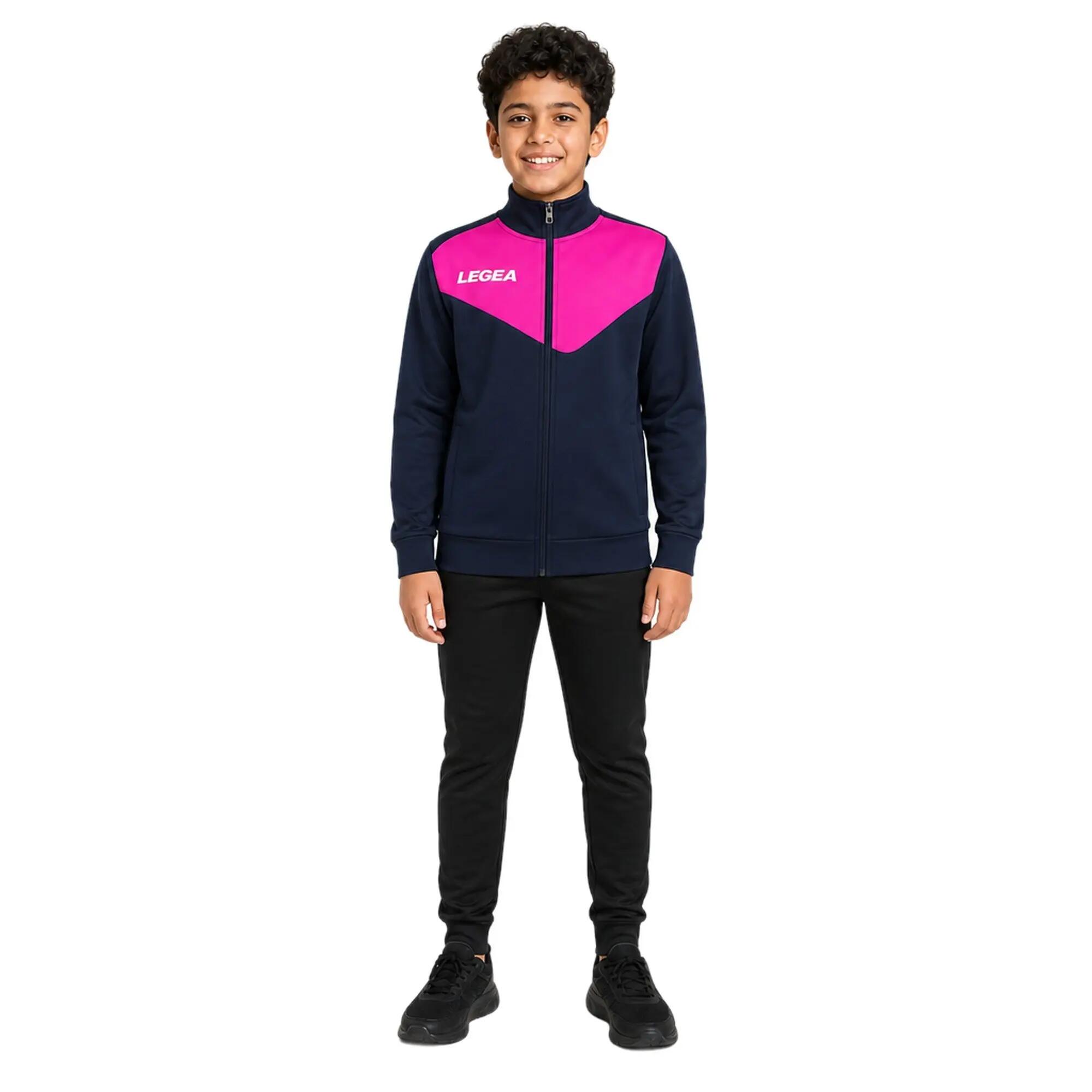 Junior Running Jacket Mexico Special Blue-Fuchsia 1/5