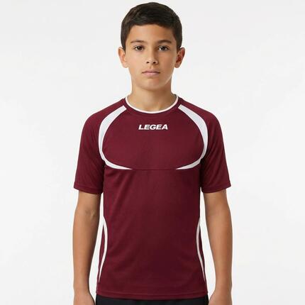 T-shirt de running homme à manches courtes respirant noir-blanc Junior