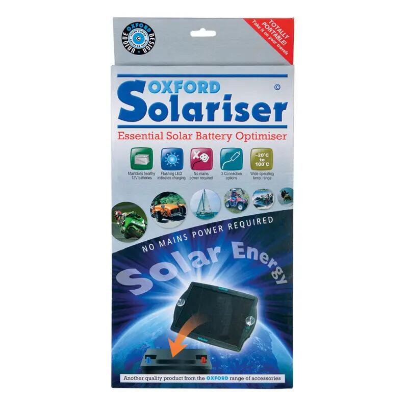 Carregador de bateria de motocicleta Oxford New Design Solariser 2/3