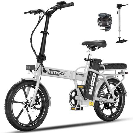E-Bike Faltrad Klapprad 16 Zoll, faltbares Elektrofahrrad, 100 km, APP, BK5