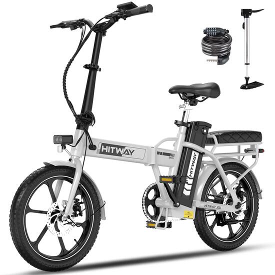 E-Bike Faltrad Klapprad 16 Zoll, faltbares Elektrofahrrad, 100 km, APP, BK5