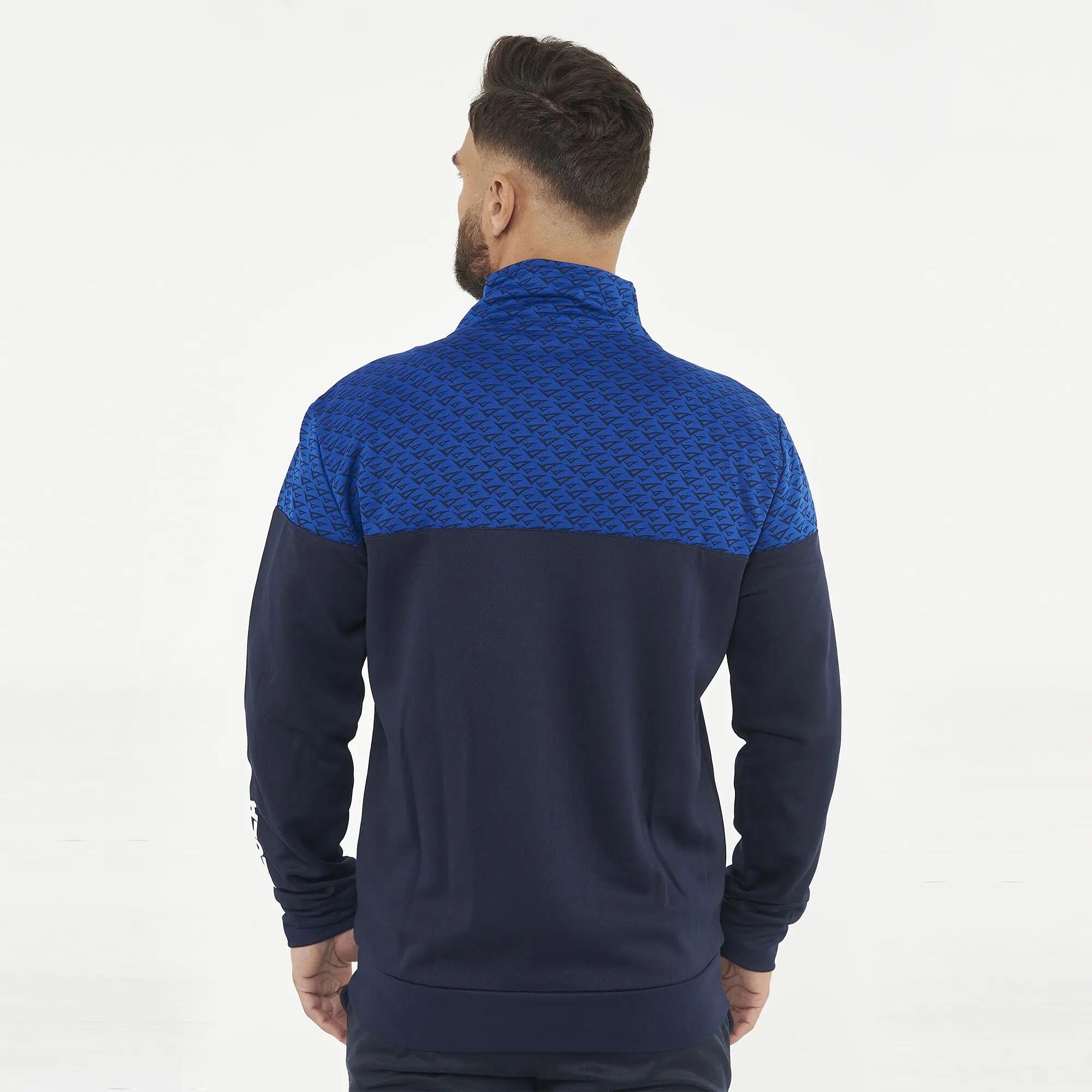 Men's Running Jacket with Hood Breathable Windproof Blue-Azure Model 4/7