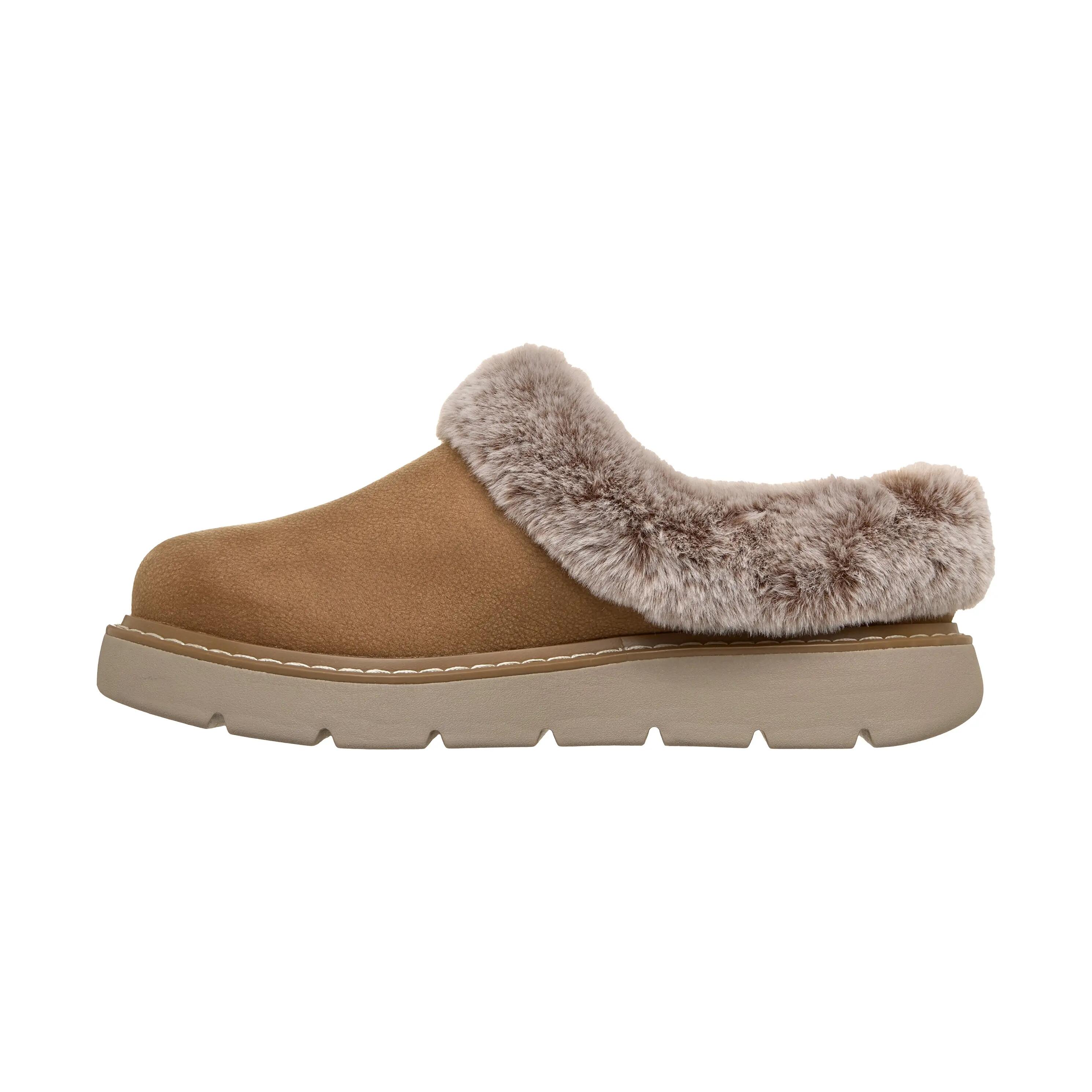 Skechers Keepsakes Lite Cozy Blend Textile Women's Chestnut Slippers 1/5