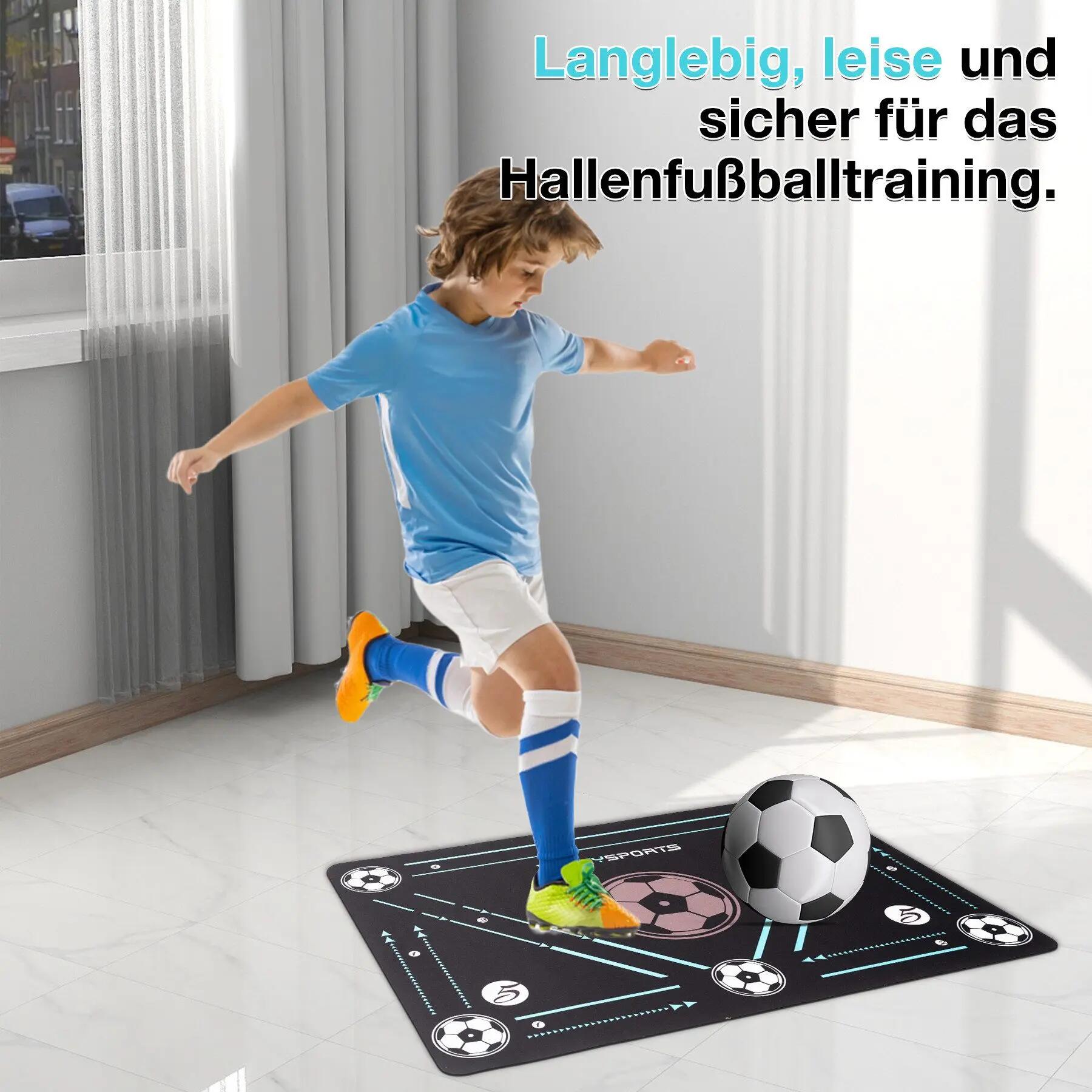 Fitnessmatte Fußball-Trainingsmatte 60 x 90 cm Fußball-Fußarbeitsmatte 5/6