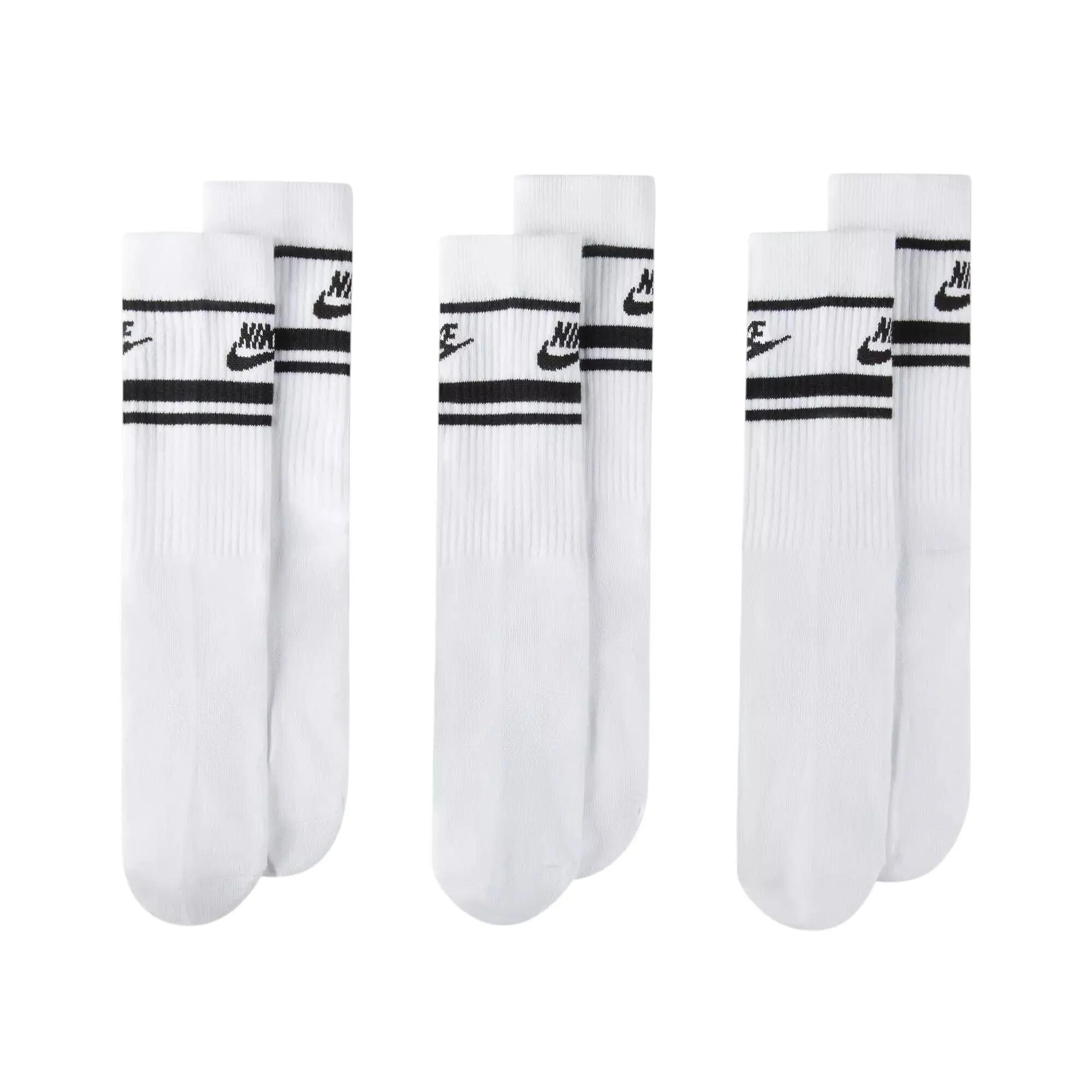 SOKKEN Nike Everyday Essential Crew 3pk, Wit, Uniseks 7/7