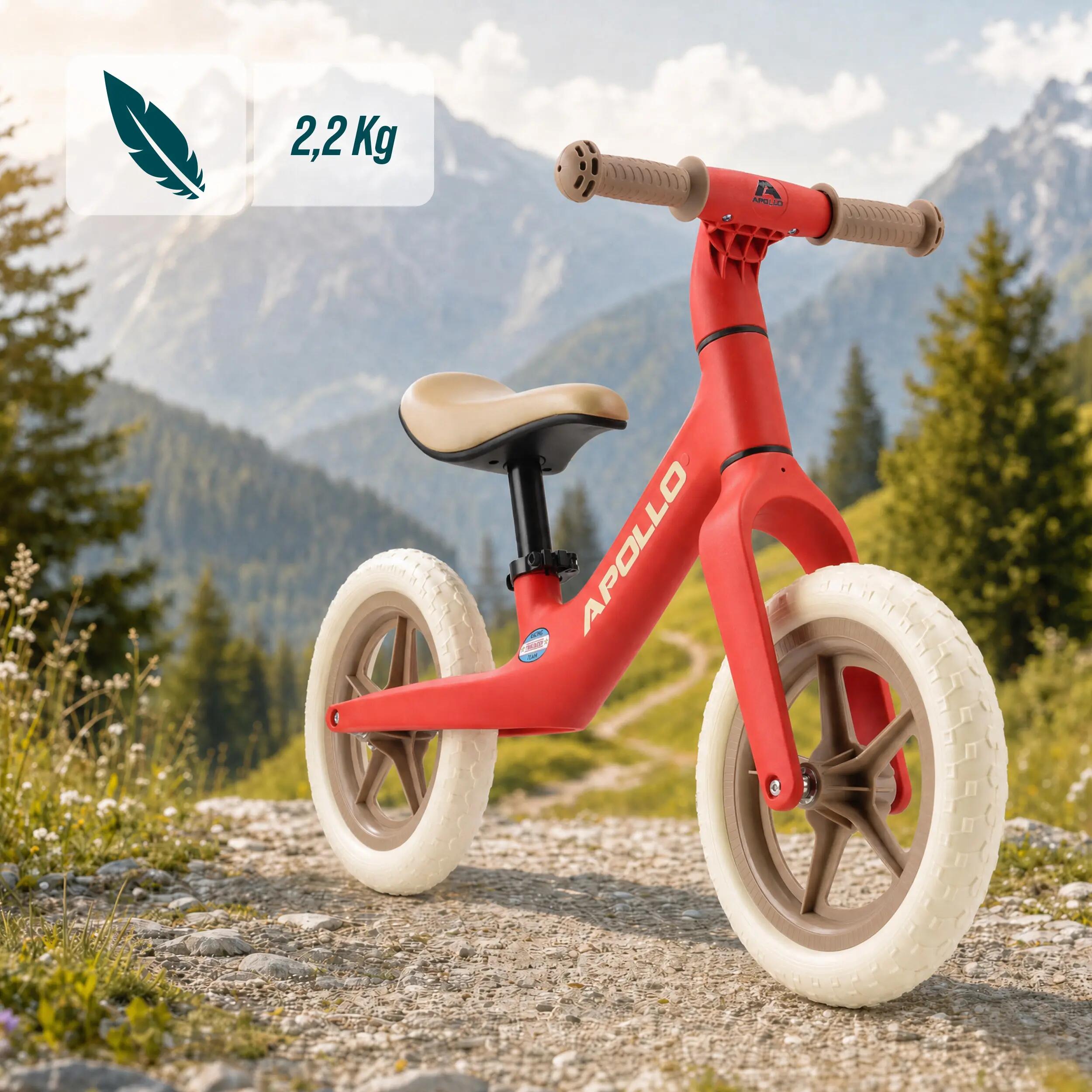 Draisienne Enfant 2 ans 12 pouces ultra legere Trailbuddy Rouge 2/7