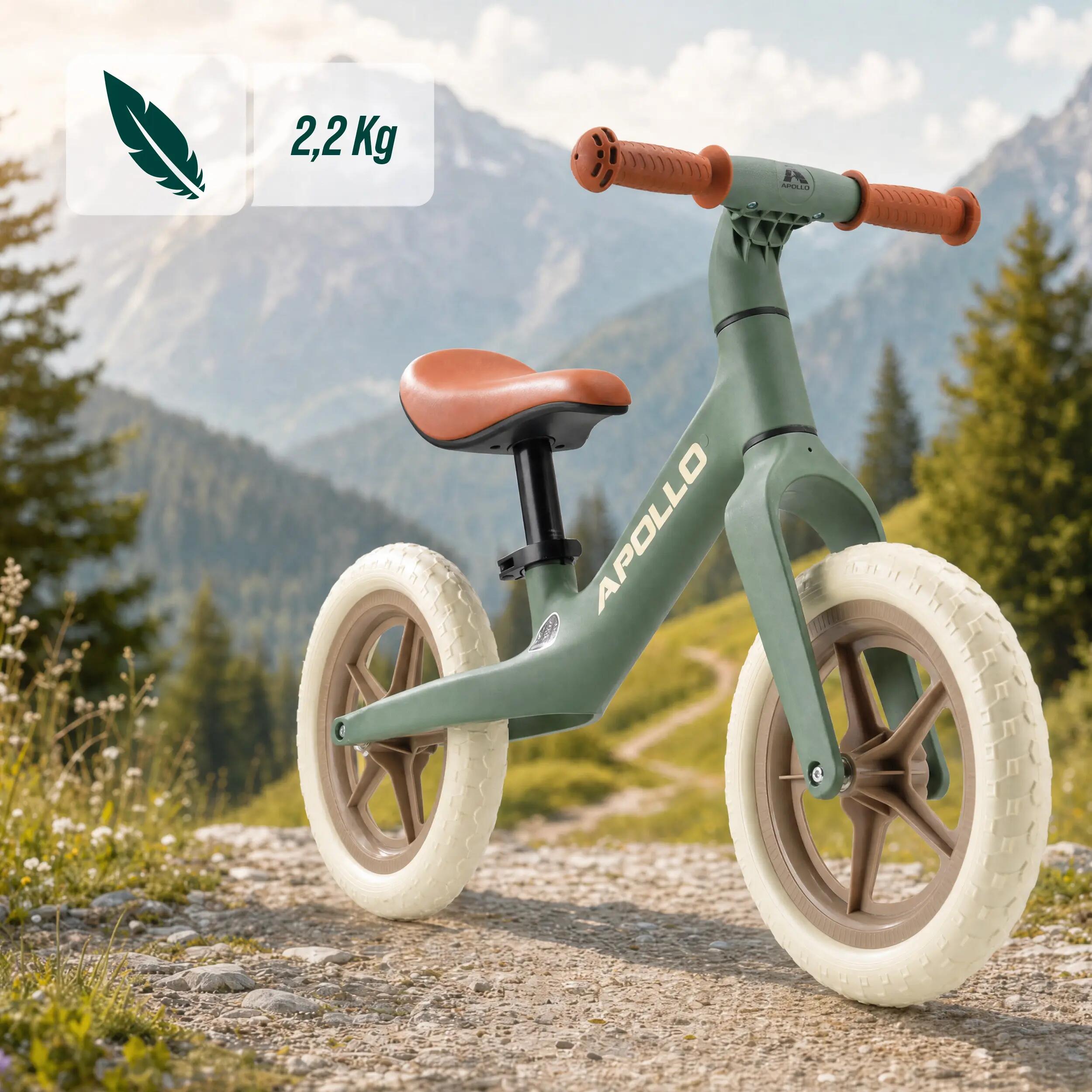 Loopfiets Kinderen Trailbuddy 12 inch vanaf 2 jaar Groen 2/7