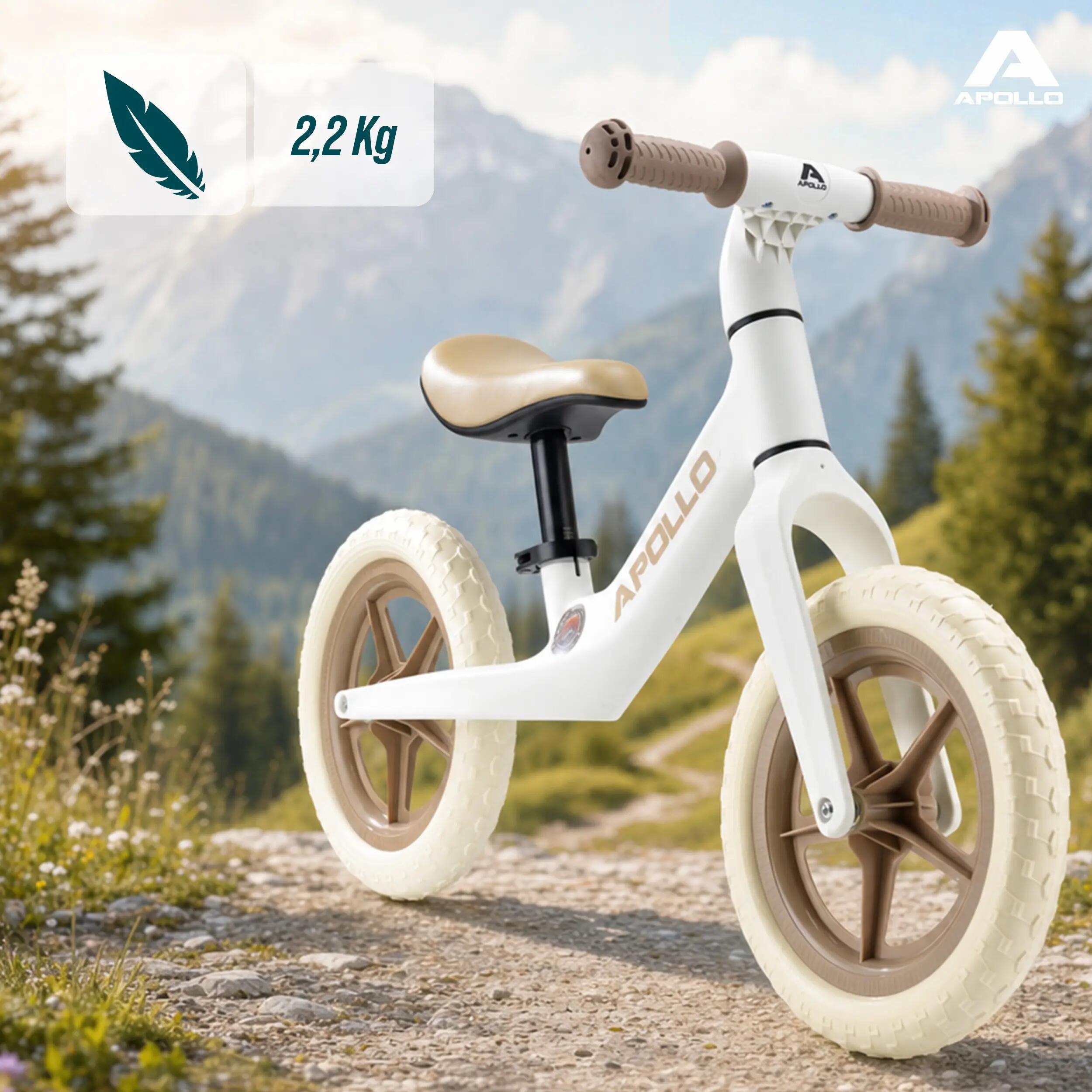 Bici senza pedali Bambini 2 anni 12 pollici Trailbuddy Bianco 2/7