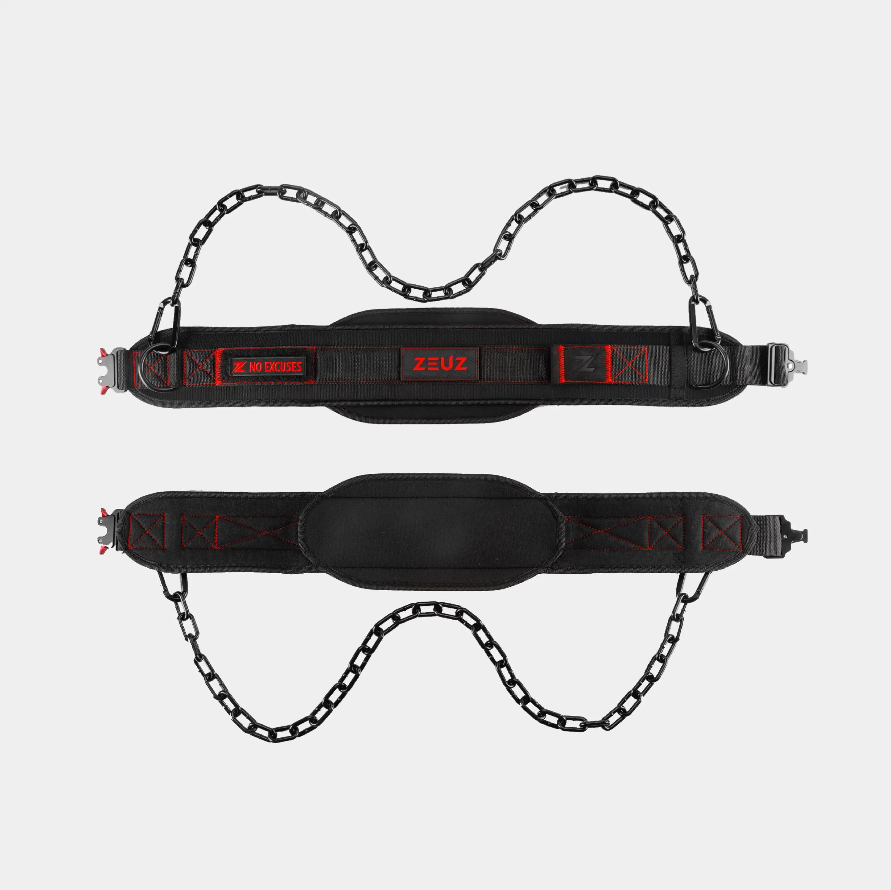 ZEUZ Dip belt No Excuses – Dipping Riem & Gewicht Trek Ups Gordels – Zwart 2/7