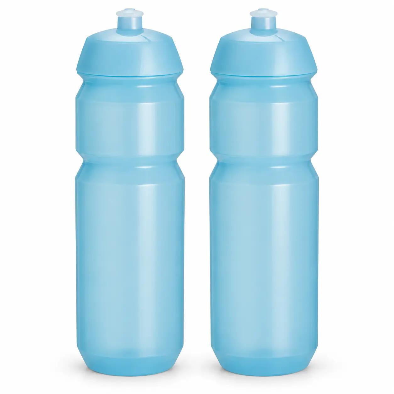 Sticlă de apă 2 x 750 ml  Sticle de băut transparente, de culoare albastră