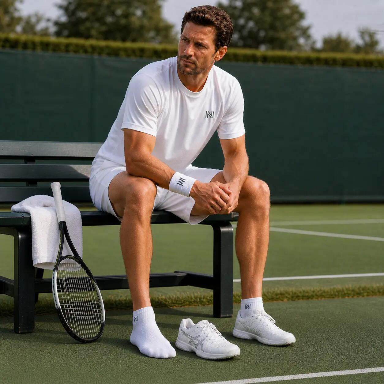Calzini tennis ammortizzazione supporto arco - 2 paia - Montreal 2/3