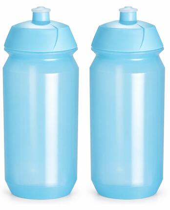 2 x bidon – 500 ml – przezroczysty niebieski bidon