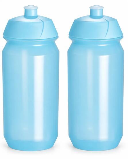 Bidon - 2x 500ml - Shiva - Transparant Blauw - Waterfles