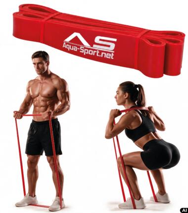 Taśma oporowa guma trening akcesoria fitness Aqua-Sport Superband 9-25 KG