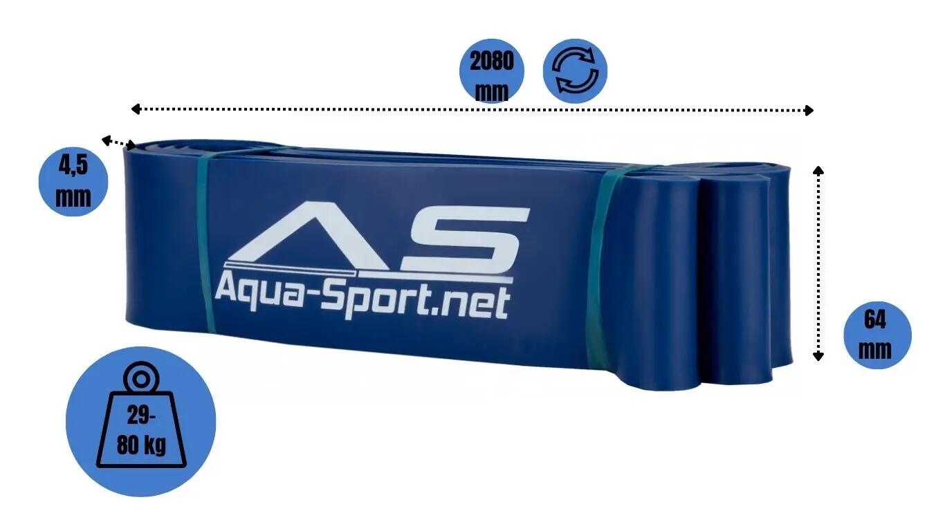 Taśma oporowa guma trening akcesoria fitness Aqua-Sport Superband 29-80KG 7/7