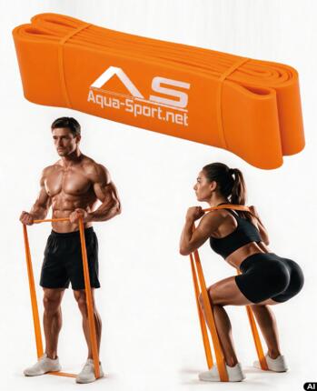 Taśma oporowa guma trening akcesoria fitness Aqua-Sport Superband 9-25 KG