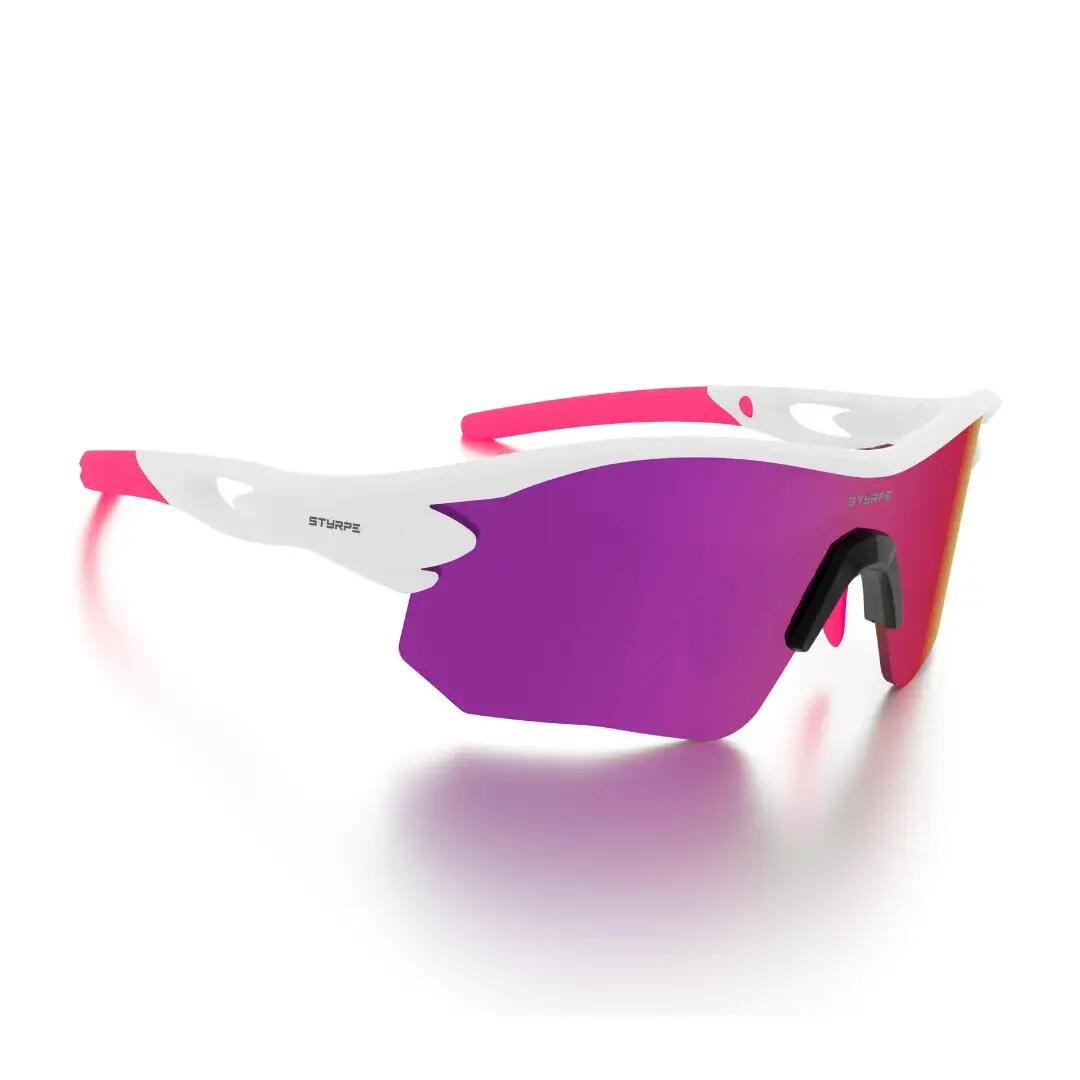 Gafas de sol ciclismo y running de alto contraste Styrpe 07 montura blanca 4/7