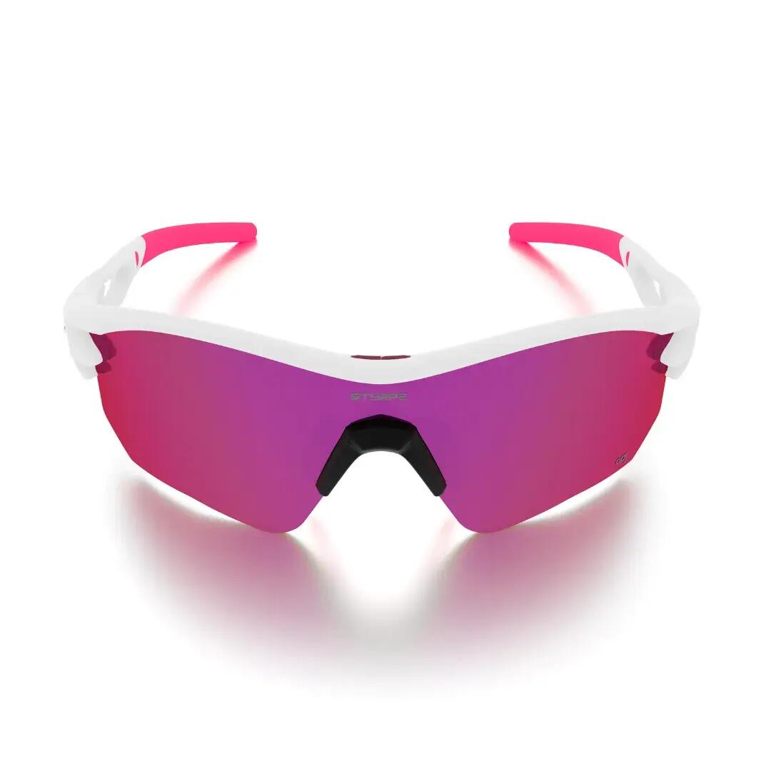 Gafas de sol ciclismo y running de alto contraste Styrpe 07 montura blanca 3/7