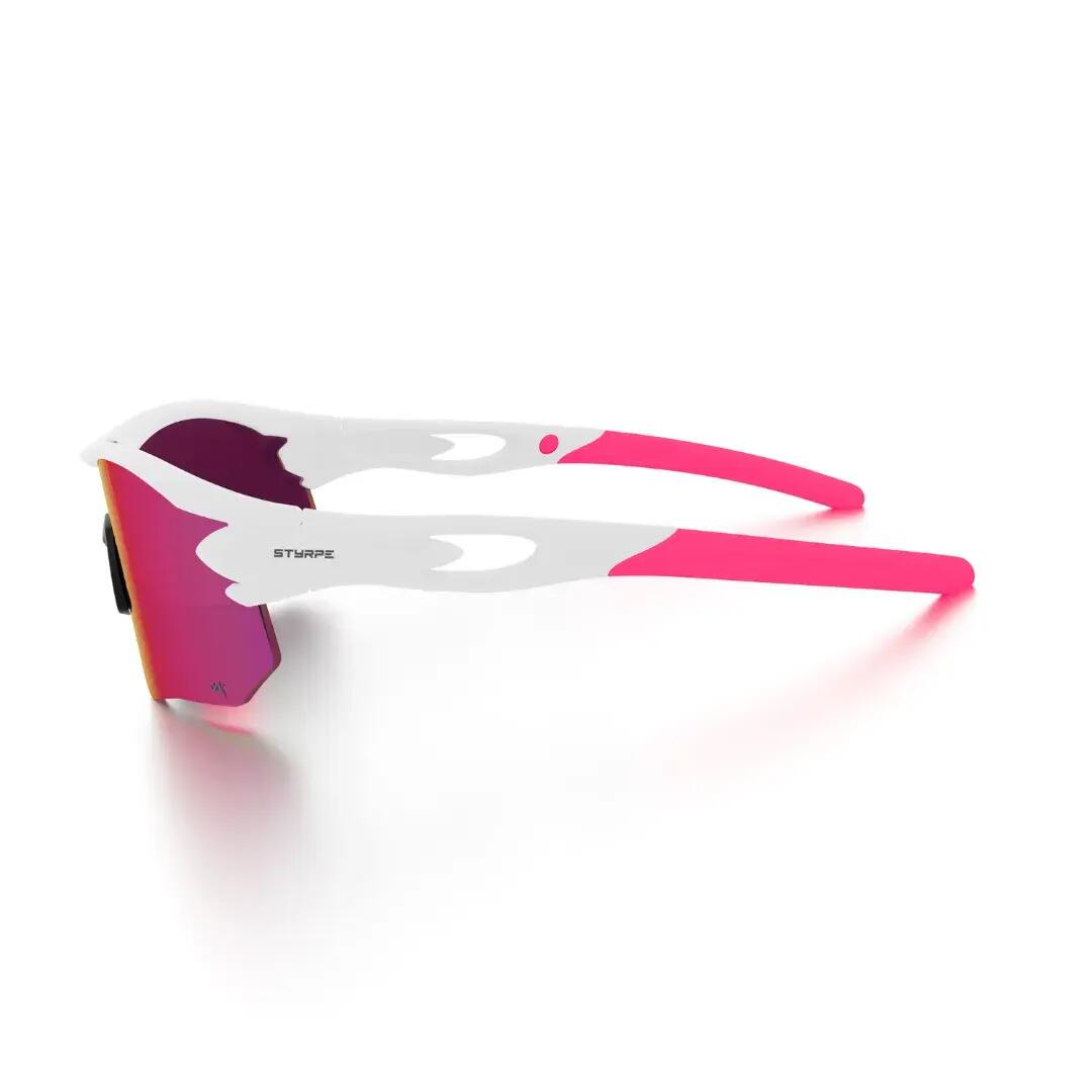 Gafas de sol ciclismo y running de alto contraste Styrpe 07 montura blanca 2/7