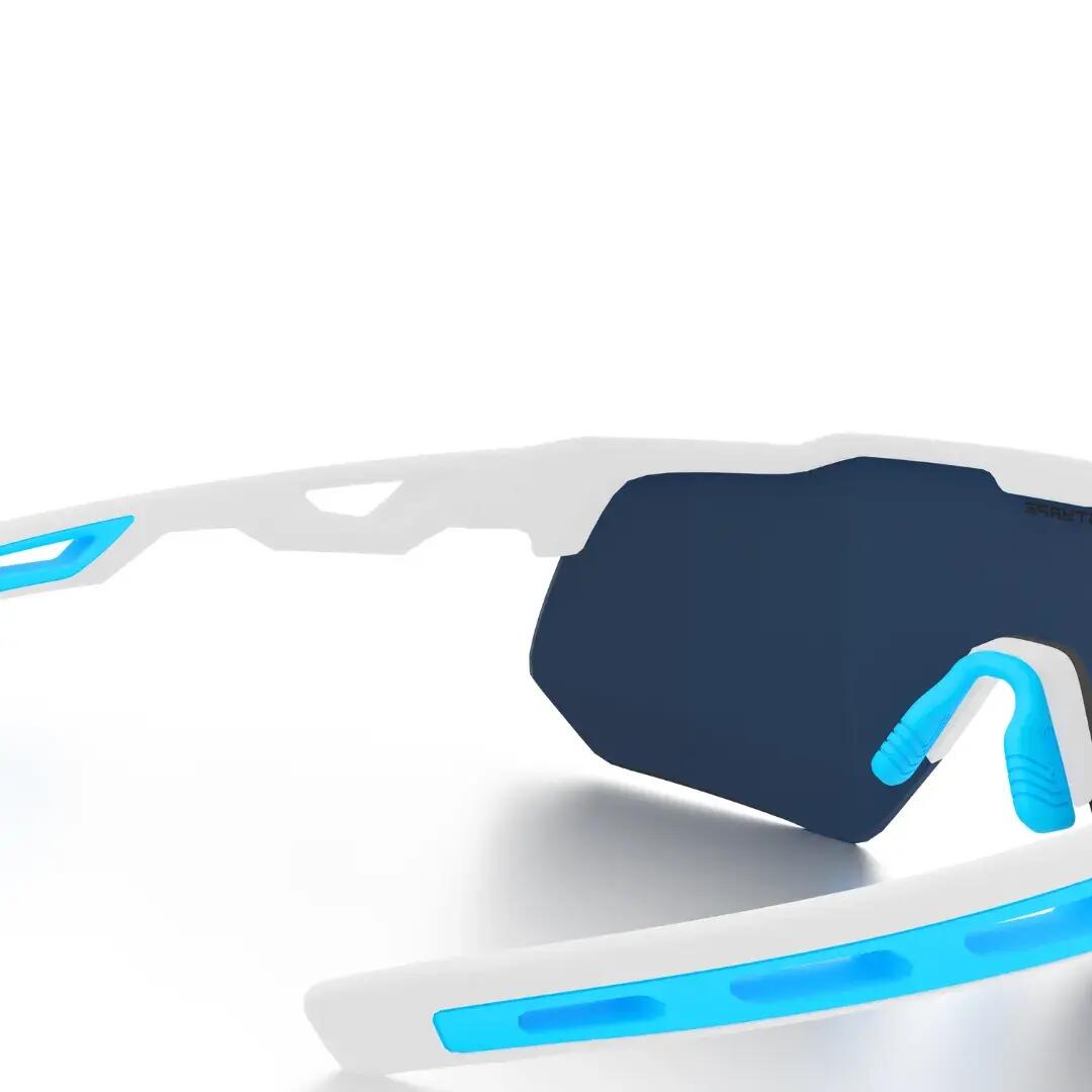 Gafas de sol ciclismo y running adulto espejadas Styrpe 12 montura blanca 7/7
