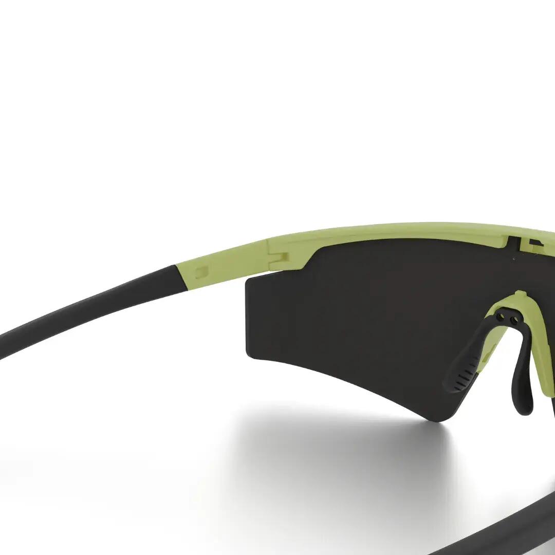 Gafas ciclismo y running espejadas Styrpe UMO lente dorada montura verde neón 6/7