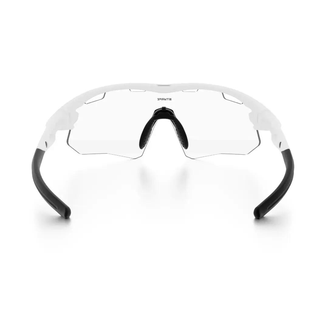 Gafas de sol ciclismo y running fotocromáticas Styrpe 07 XL montura blanca 5/7