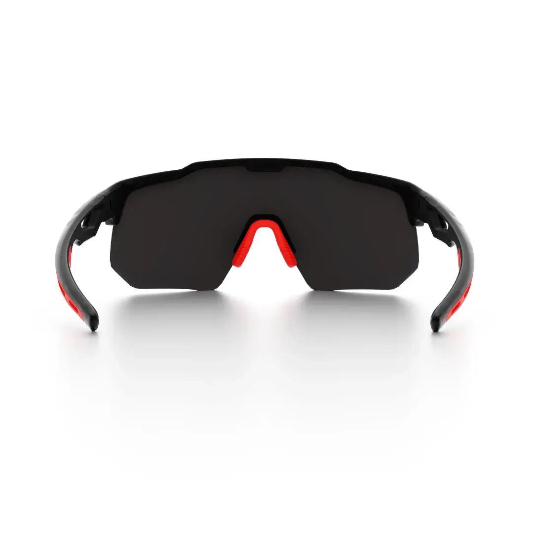 Gafas de sol ciclismo y running polarizadas Styrpe 12 lente azul montura negra 5/7