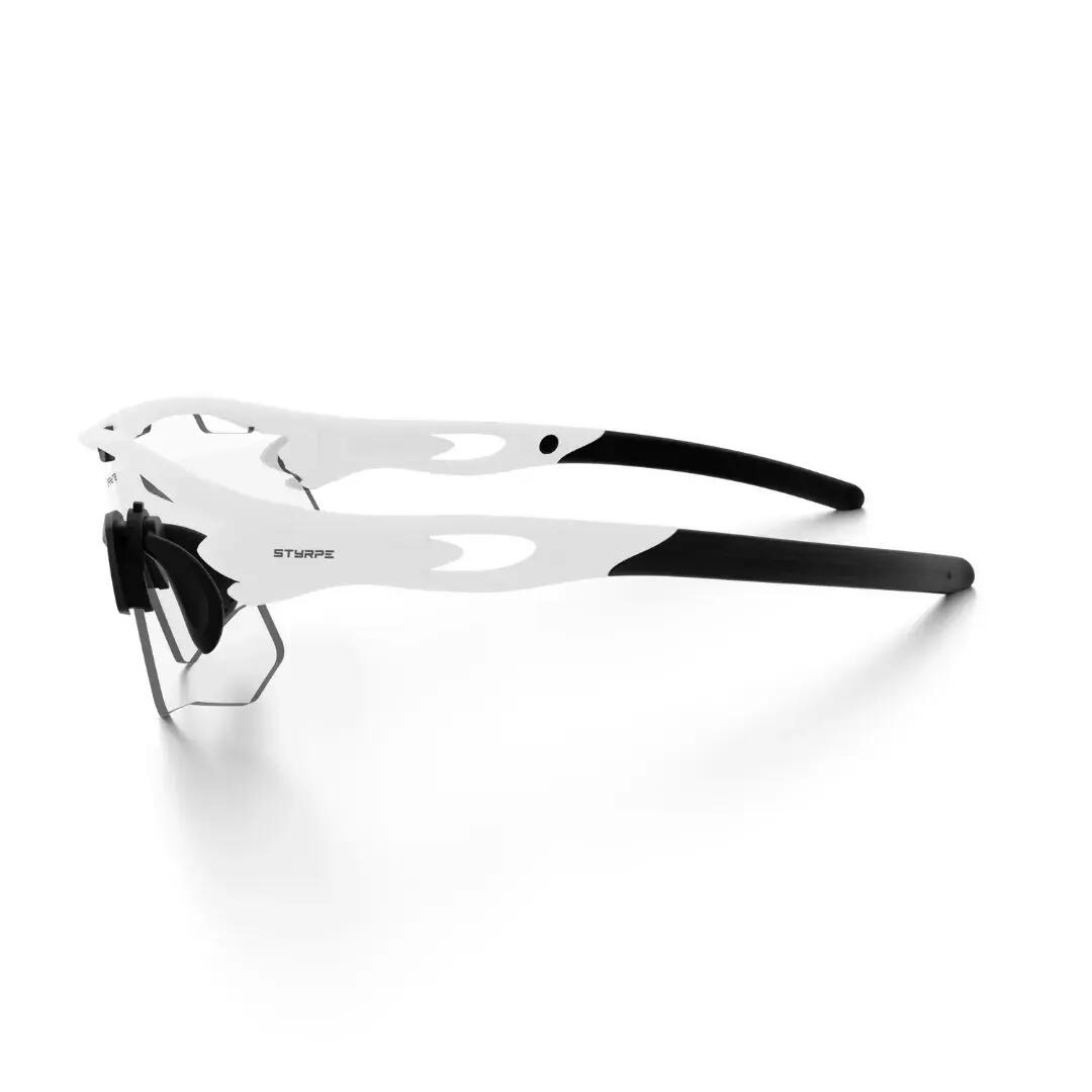 Gafas de sol ciclismo y running fotocromáticas Styrpe 07 XL montura blanca 2/7