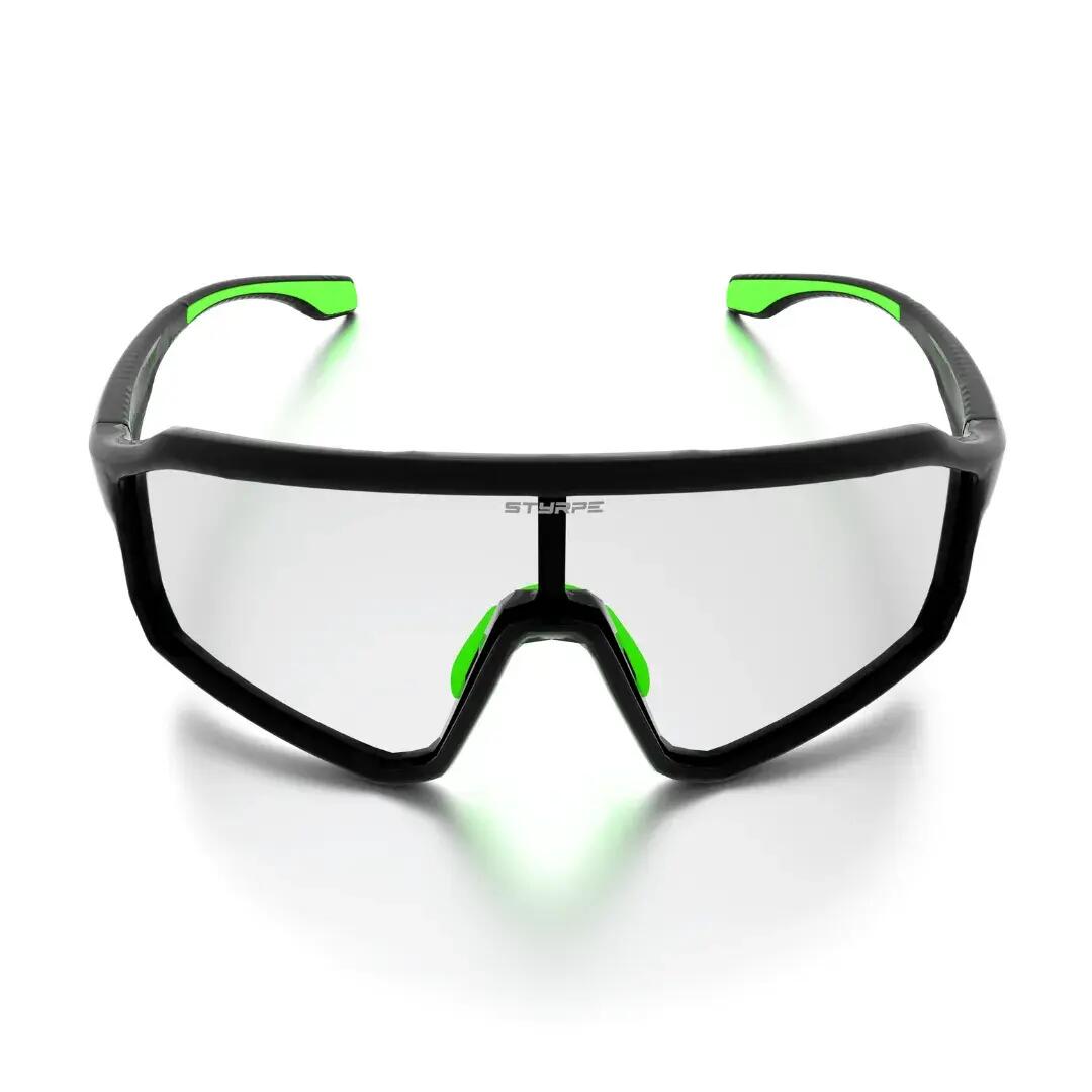Gafas de sol ciclismo y running fotocromáticas Styrpe 14S C1 montura negra 3/7