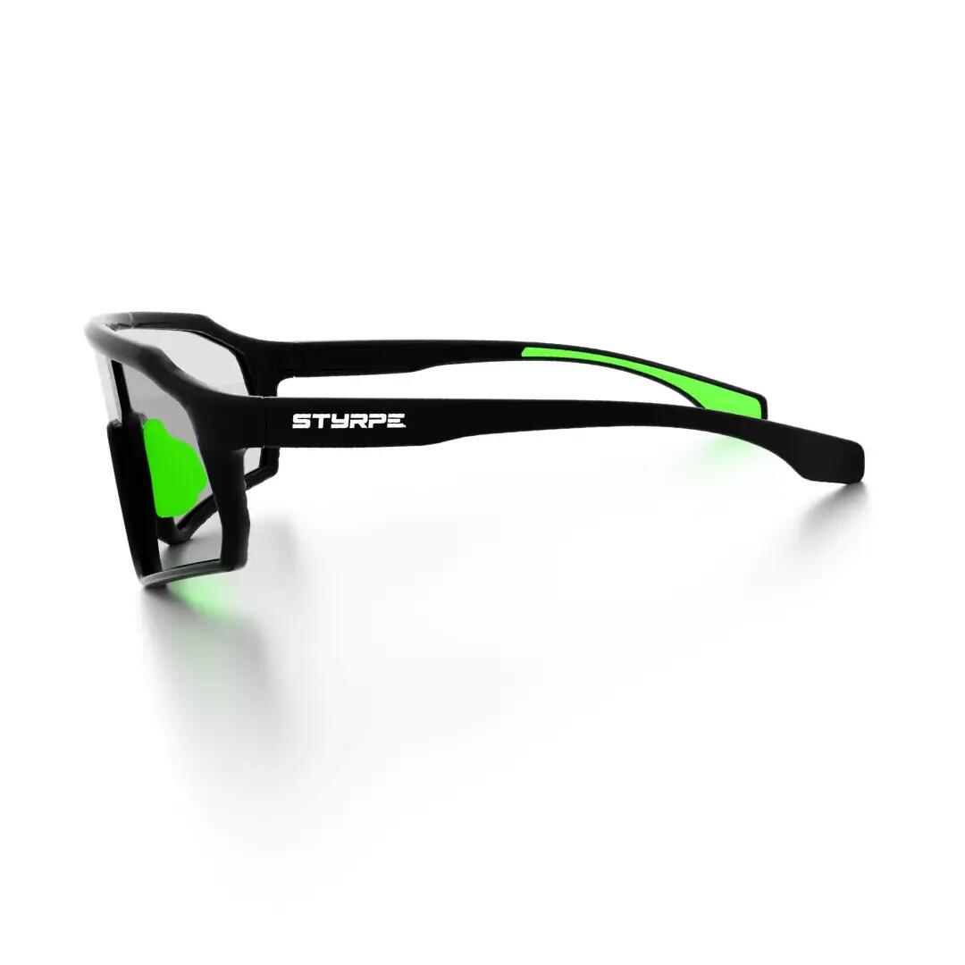 Gafas de sol ciclismo y running fotocromáticas Styrpe 14S C1 montura negra 2/7