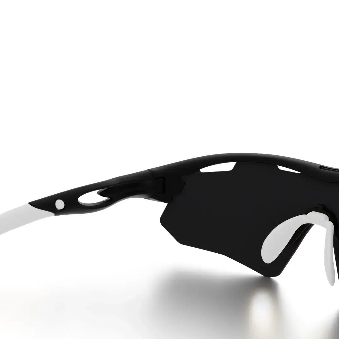 Gafas ciclismo y running espejadas Styrpe 07 XL lente platino montura negra 6/6