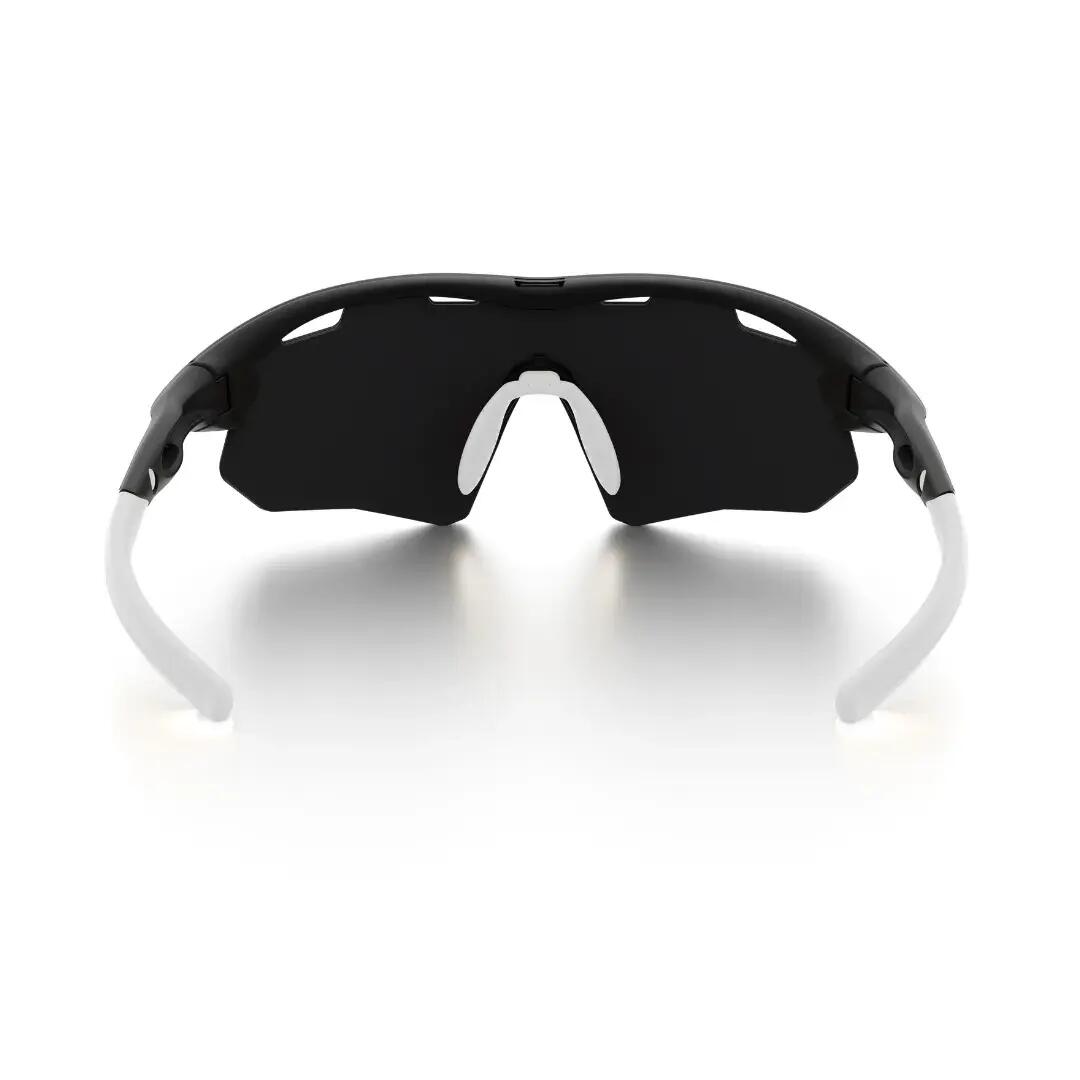 Gafas ciclismo y running espejadas Styrpe 07 XL lente platino montura negra 5/6