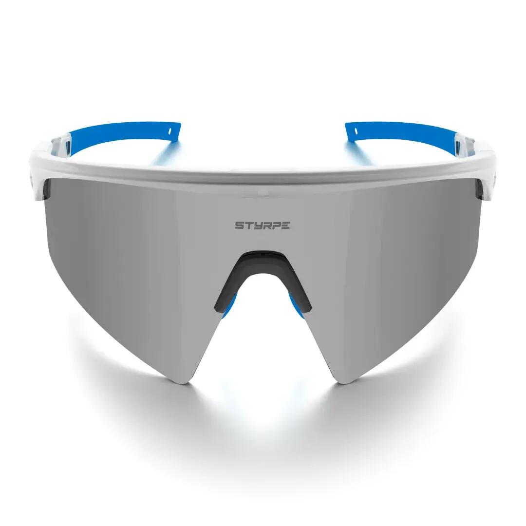 Gafas ciclismo y running espejadas Styrpe Revex lente platino montura cristal 6/7