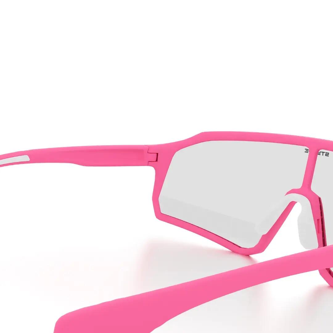 Gafas de sol ciclismo y running adulto fotocromáticas Styrpe 14S C4 montura rosa 7/7