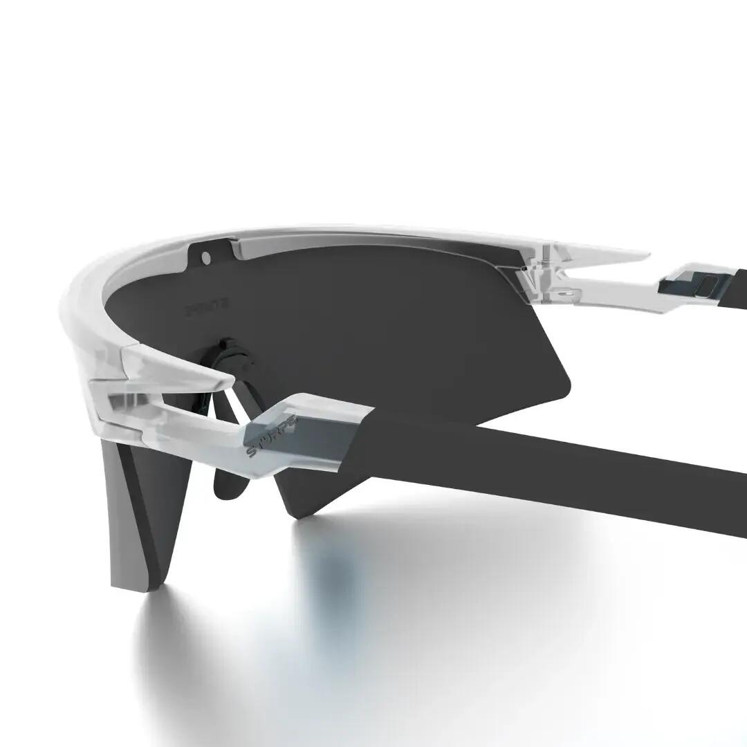 Gafas ciclismo y running espejadas Styrpe Revex lente platino montura cristal 2/7